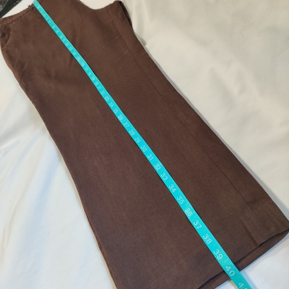 Chaps Linen Brown Dress Pants 16 Size16 - Picture 7 of 9